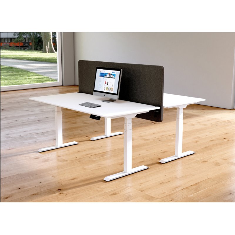 Kerkmann panneau acoustique de séparation Oxford, anthracite, 160×65 cm